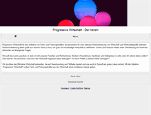 Tablet Screenshot of progressive-wirtschaft.org